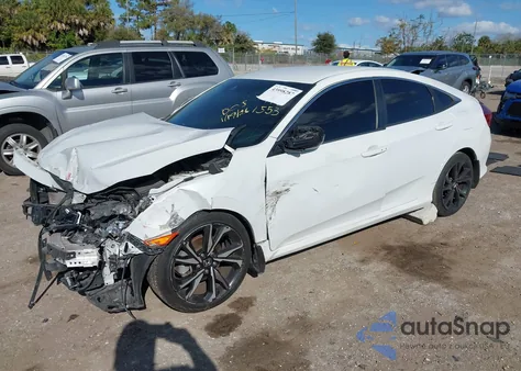 2019 Honda Civic Sport z USA, uszkodzony, nr VIN 19XFC2F86KE021553
